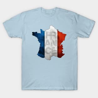 Grunge Style France Design T-Shirt